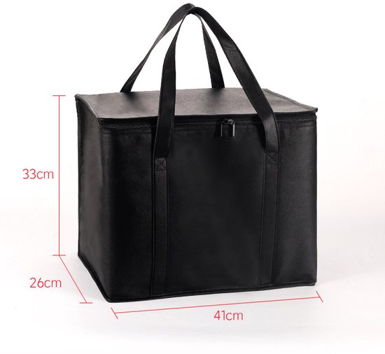 Isolerende Koeltas 2-Pack - Extra Groot & Opvouwbaar - Met Rits & Handvatten - Voor Boodschappen & Takeaway van Merkloos — afbeelding 3