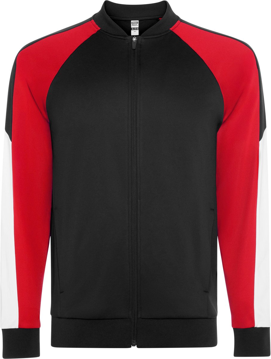 Trainingspak Vest met broek Zwart/Rood maat L model Gladius