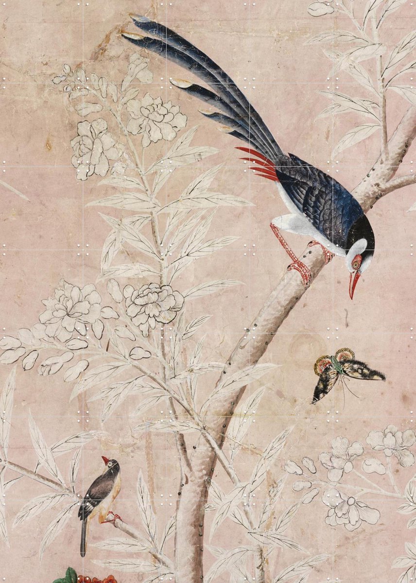 IXXI Chinoiserie, Victoria and Albert Museum - 100 x 140 cm - Gratis ophangtool - Grote wanddecoratie en posters - Illustraties, Klassiek, Ukiyo-e