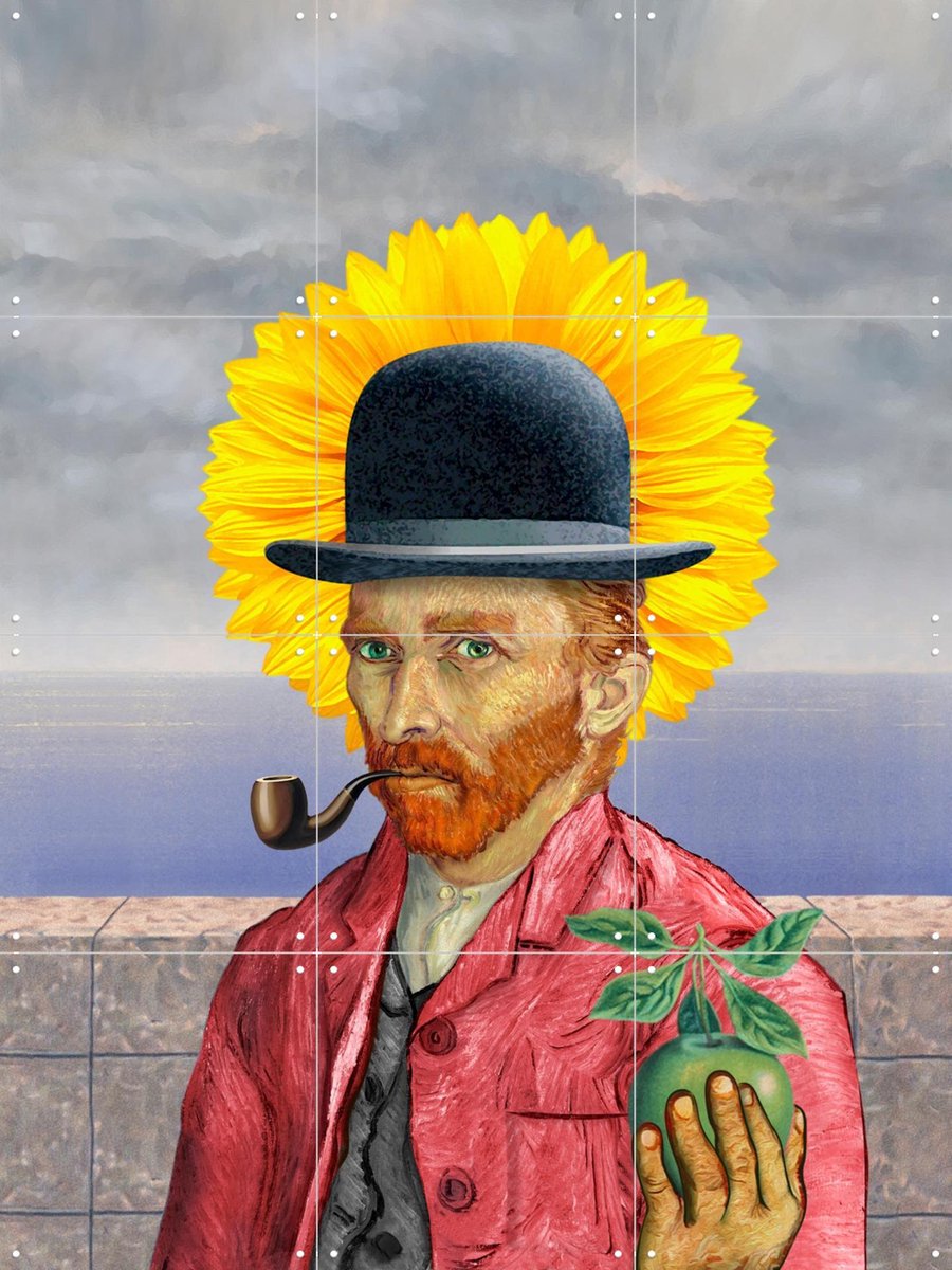 IXXI Son of Zundert, Alejandro B. Canoy & Van Gogh 21st Century - 60 x 80 cm - Gratis ophangtool - Grote wanddecoratie en posters - Surrealisme