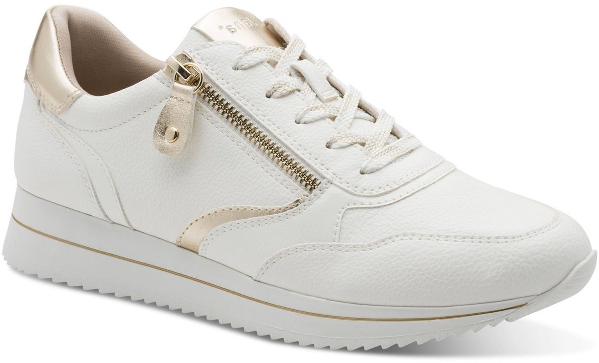 Jana Dames Sneaker - 23774-196 Wit/Combi - Wijdte H - Maat 41