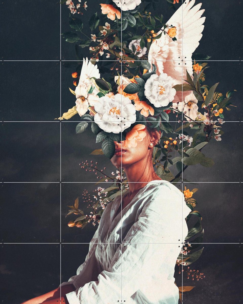 IXXI The Last Portrait of Penelope, Frank Moth - 80 x 100 cm - Gratis ophangtool - Grote wanddecoratie en posters - Surrealisme, Digitale Kunst