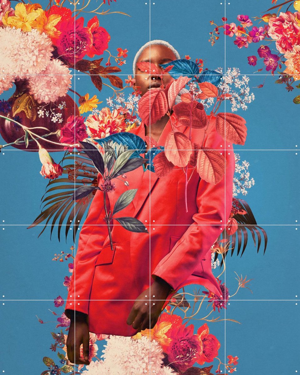 IXXI All the Springs she Remembered, Frank Moth - 80 x 100 cm - Gratis ophangtool - Grote wanddecoratie en posters - Gemengde Technieken, Collage