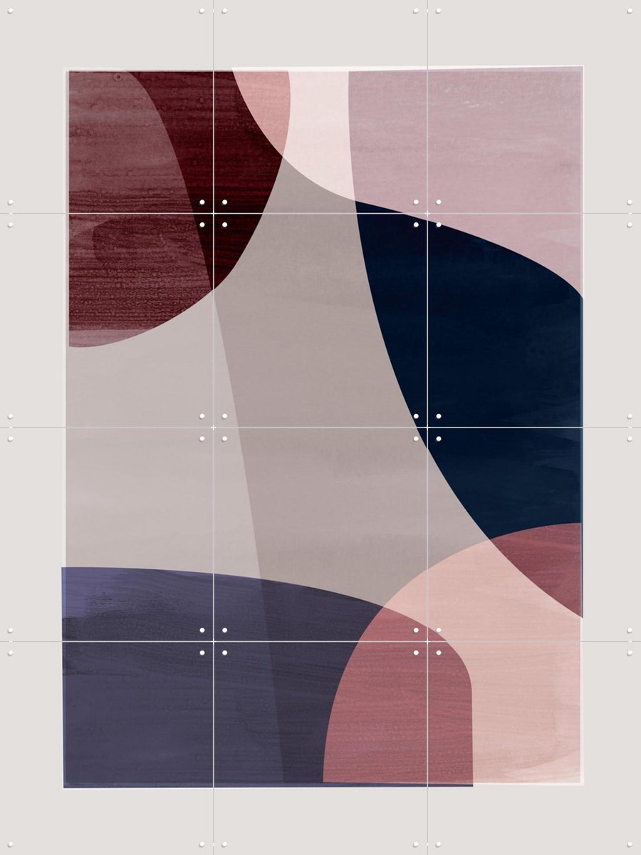 IXXI Graphic 196Y, Mareike Böhmer - 60 x 80 cm - Gratis ophangtool - Grote wanddecoratie en posters - Geometrische Kunst, Grafisch Ontwerp, Art Deco