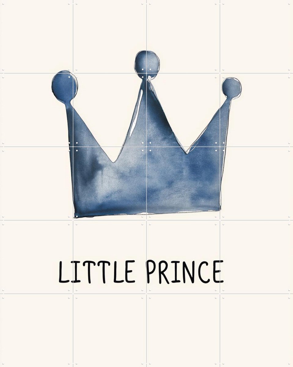 IXXI Little prince, Treechild & Various - 80 x 100 cm - Gratis ophangtool - Grote wanddecoratie en posters - Minimalisme, Fantasierijk, Aquarel