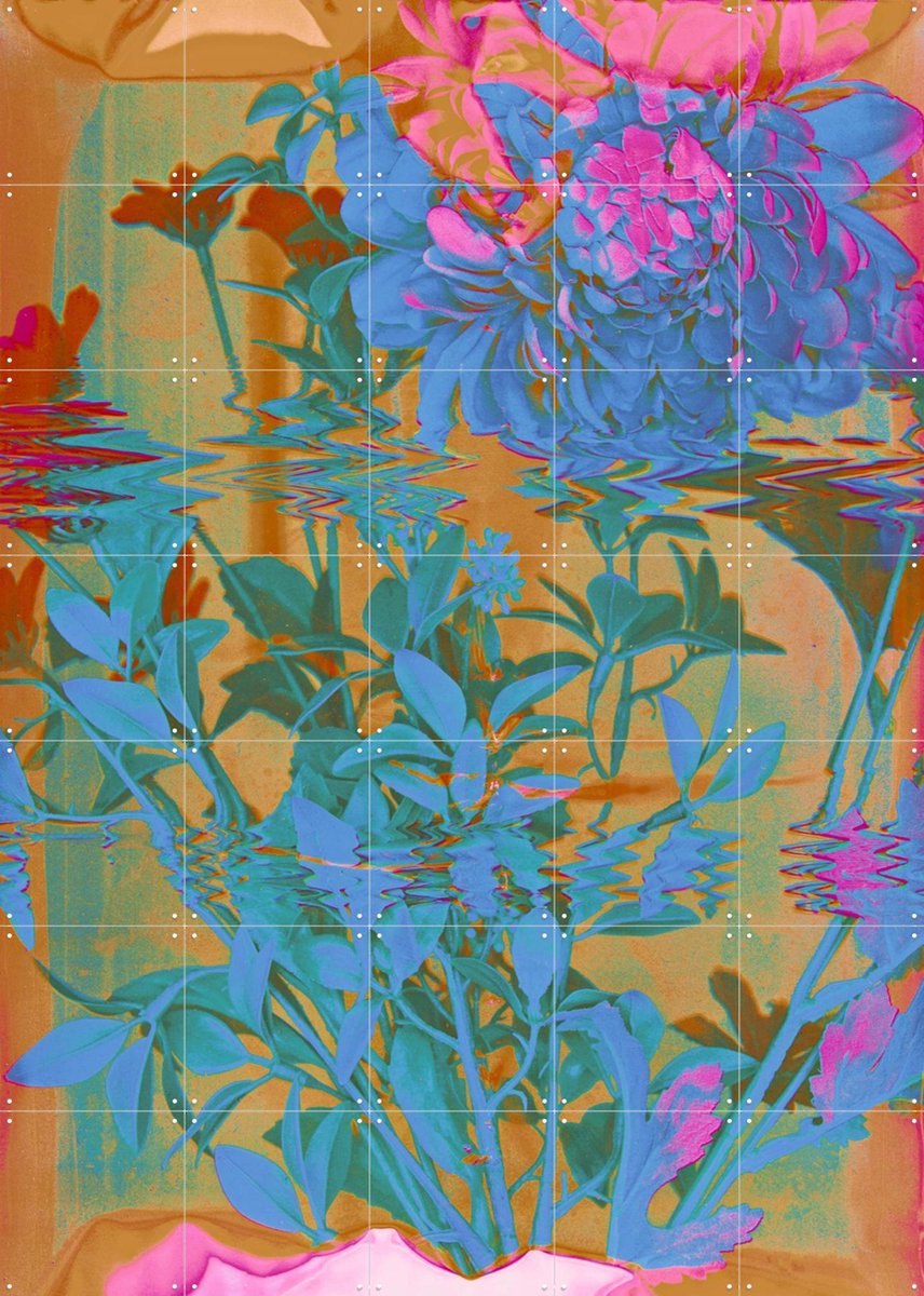 IXXI Wiggle Room, Amber Lauder - 100 x 140 cm - Gratis ophangtool - Grote wanddecoratie en posters - Digitale Kunst, Kleurrijk, Abstract, Woonkamer