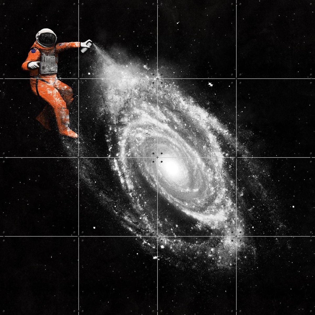 IXXI Space Art, Florent Bodart - 80 x 80 cm - Gratis ophangtool - Grote wanddecoratie en posters - Surrealisme, Digitale Kunst, Pop art, Illustraties