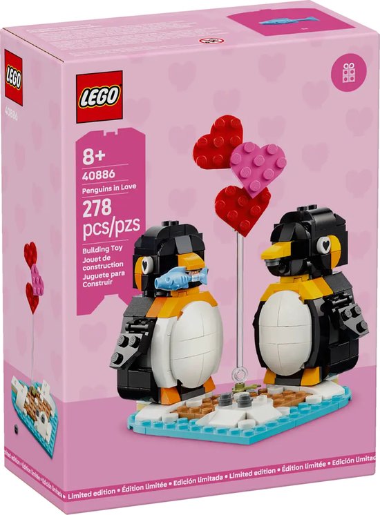 LEGO Valentijn 40886 - Verliefde pinguïns