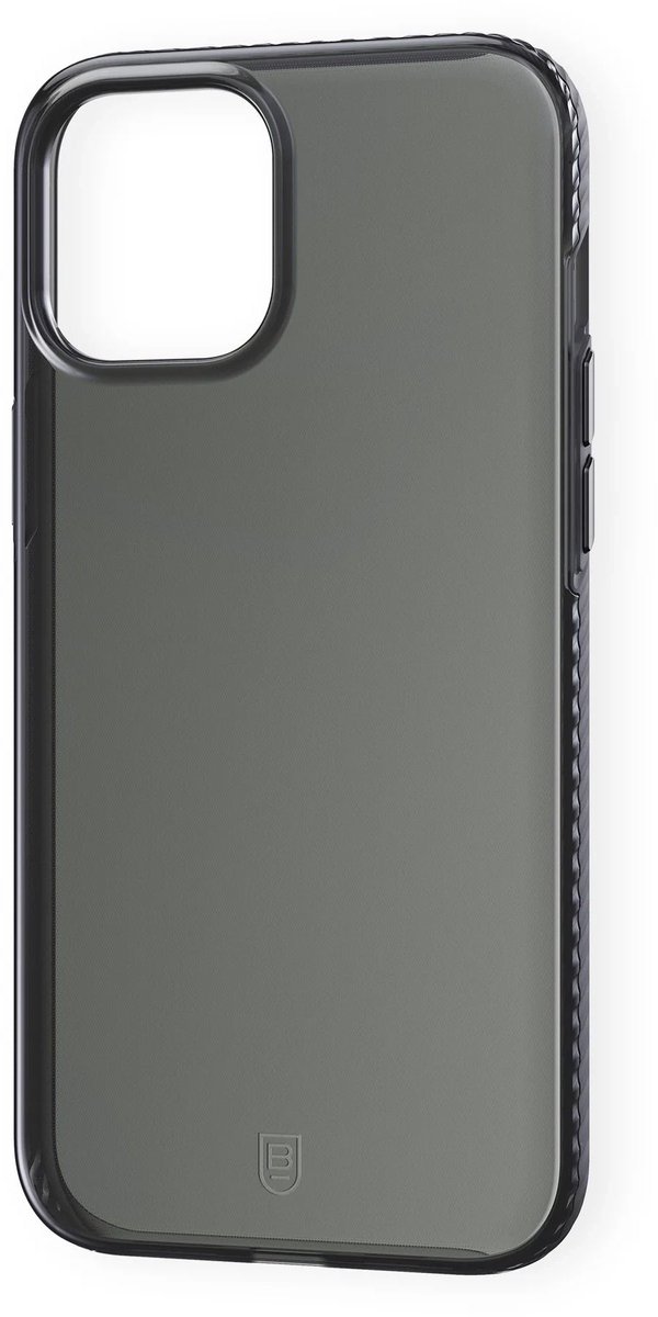 BodyGuardz Carve hoesje iPhone 12 Pro Max – Draadloos opladen compatibel – Solide impactbescherming – Responsieve knoppen met metalen accenten - Zwart