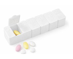 Pillendoosje I Pillendoos 7 Dagen I Medicijn doosje I Pil Box I 1 Week I Met Dagindeling I Wit