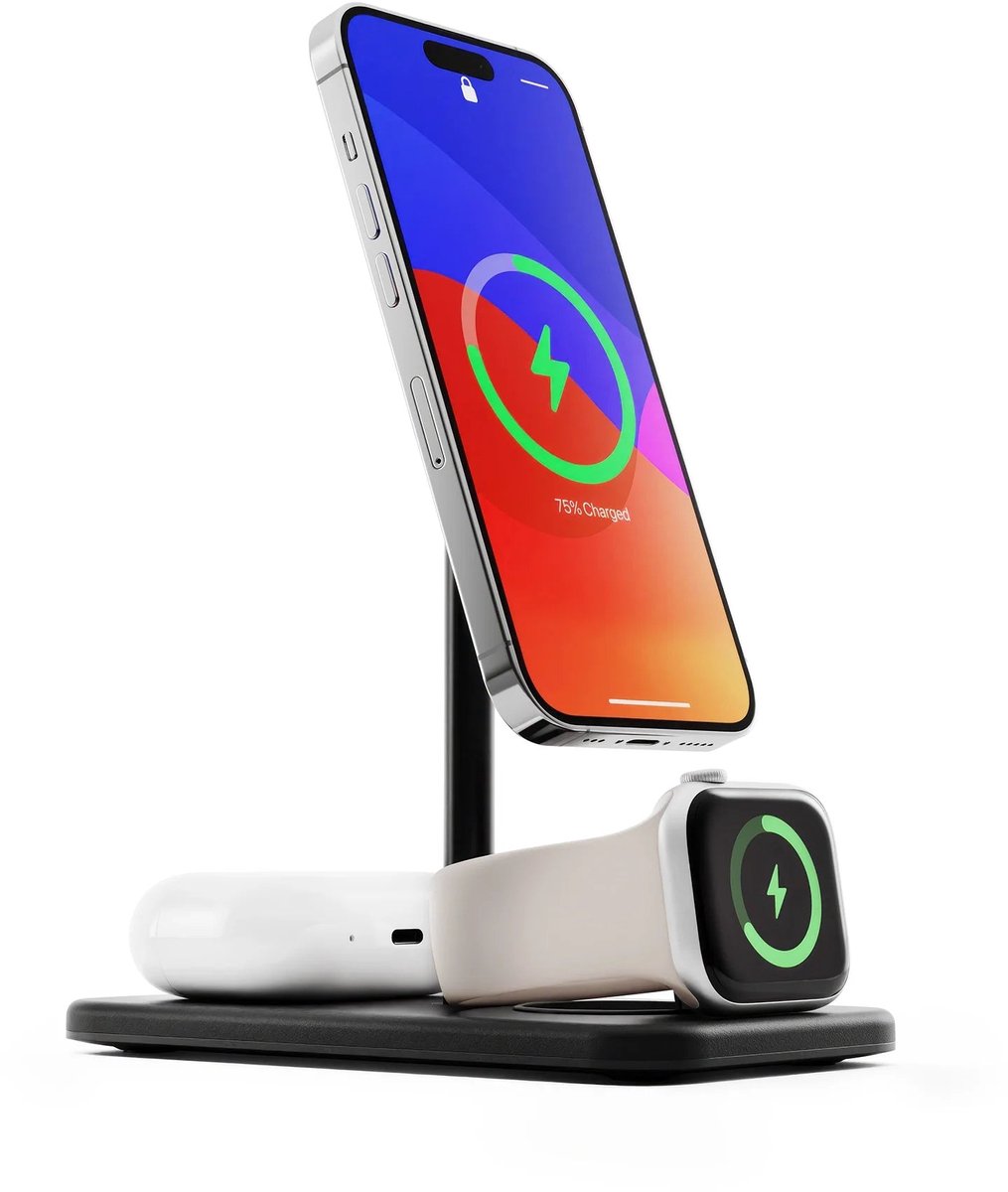 Twelve South - HiRise 3 Deluxe - draadloze oplader - Zwart