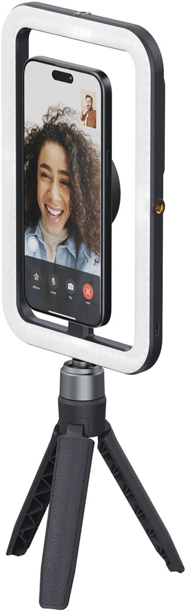 Shiftcam SnapStudio Licht – Magnetische Bevestiging – 360° Rotatie – Helder, Egaal Licht - Zwart