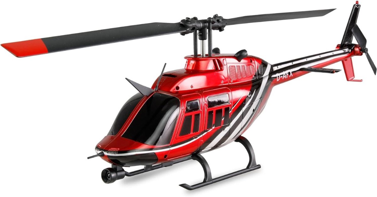 SCH® RC Helicopter - RC - Rood - 32cm x 5cm x 11cm