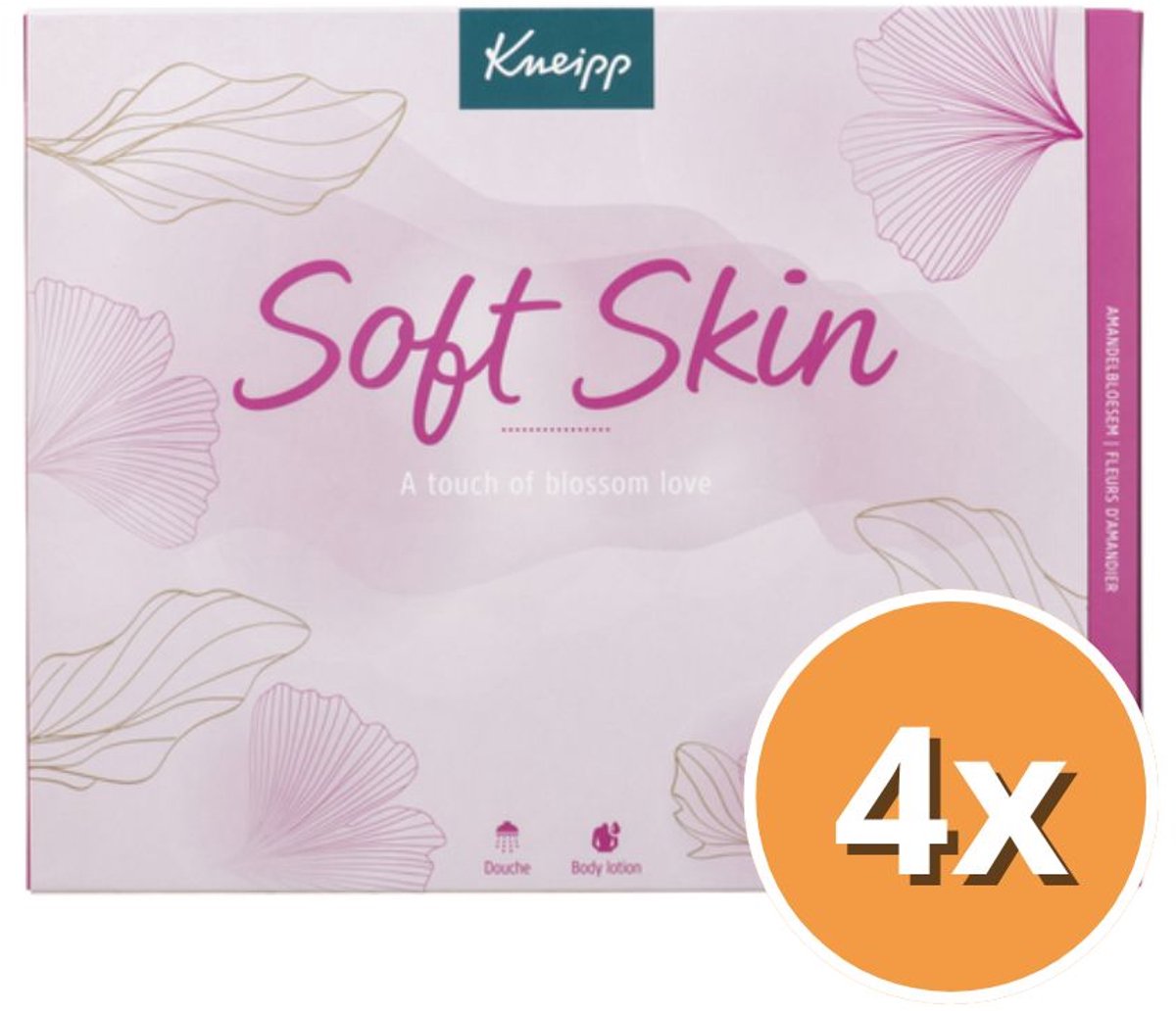 4x Kneipp Luxe geschenk set Soft Skin (2 x 200 ml + 1 x 75 ml)