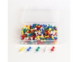 Punaises - Punaise - punaises voor prikbord - 100 stuks - punaises Gekleurd - pushpins - push pins - pushpin clips - Prikker - Decoratieve pushpins - kleine kop-markeringspinnen - 0.8*0.8*2.3cm