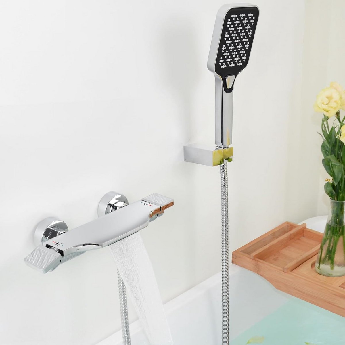 Badkraan met Handdouche - Inbouw Wastafelmenger met Douchefunctie