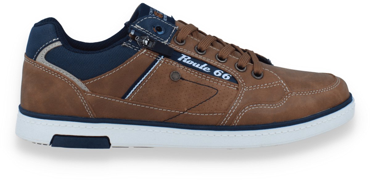Route 66 Heren Sneaker | Bruin | Maat: 40