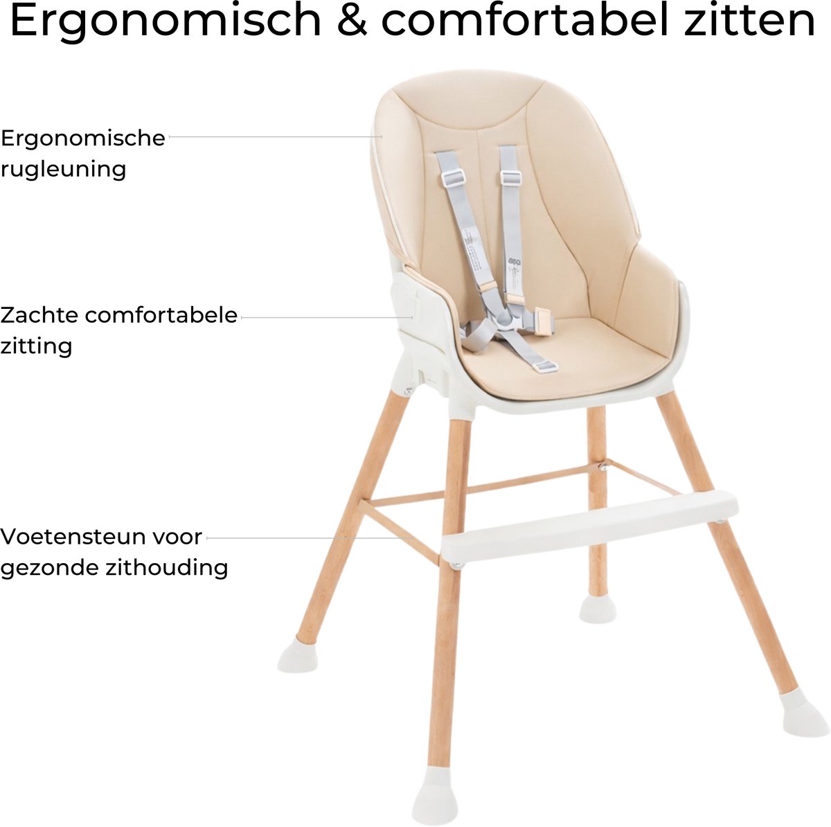 Tissy Meegroei Kinderstoel - Verstelbaar Eetblad thumbnail 4
