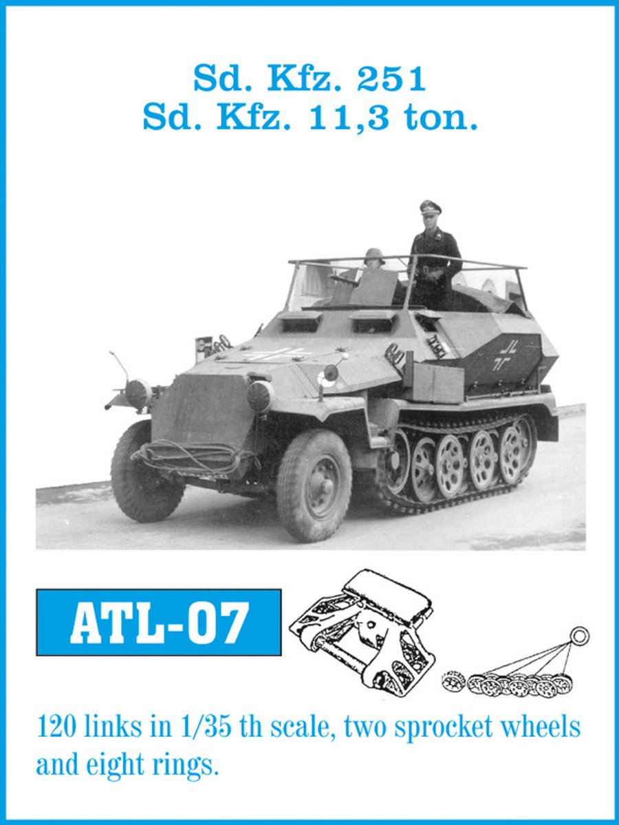 Friulmodel ATL-07 Metal Tracks – Sd.Kfz. 251 Halftrack