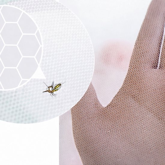 Baby Klamboe - Muggennet Baby - Inklapbaar - Klamboe baby - anti insecten — afbeelding 5
