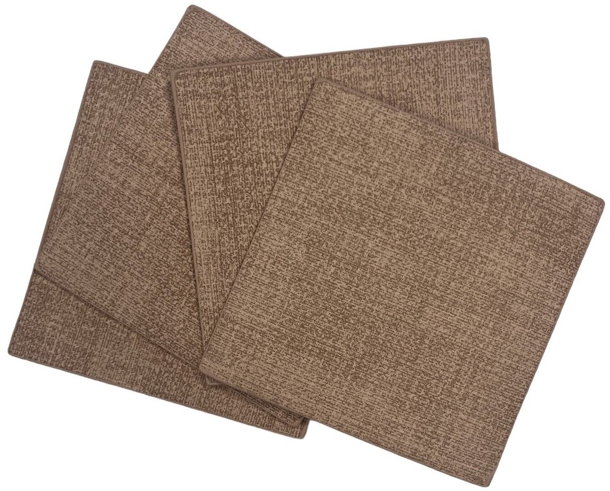 Cronim Onderzetters set-van-4 Vierkant roze 10x10cm