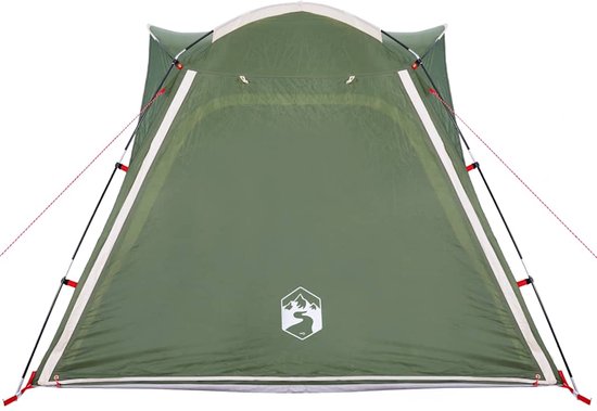 vidaXL - Tent - 4-persoons - waterdicht - snelontgrendeling - groen van Vidaxl — afbeelding 3