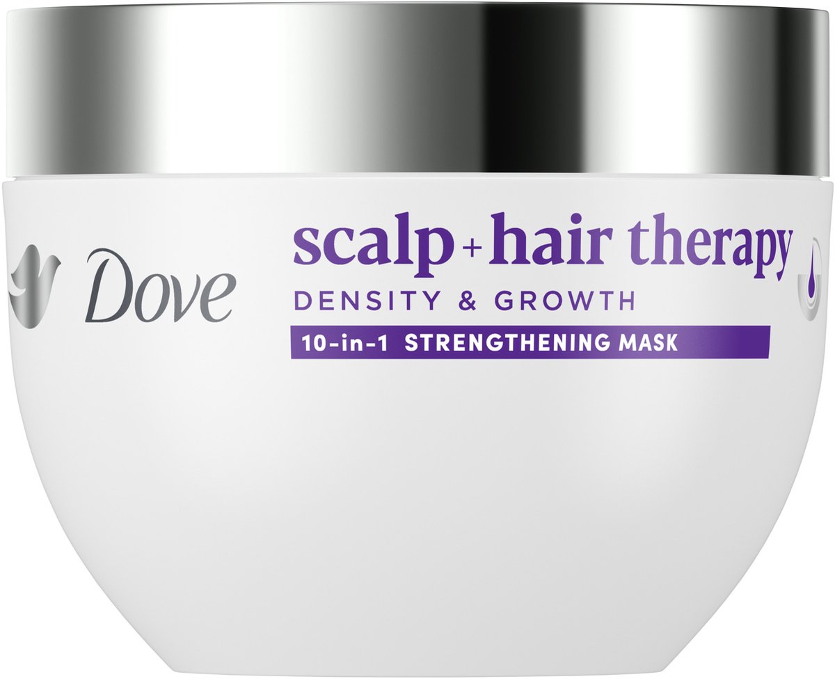 DOVE Scalp + Hair Therapy Haarmasker - Density & Growth¹ - 10-in-1 haarverzorging voor sterker haar - 270 ml