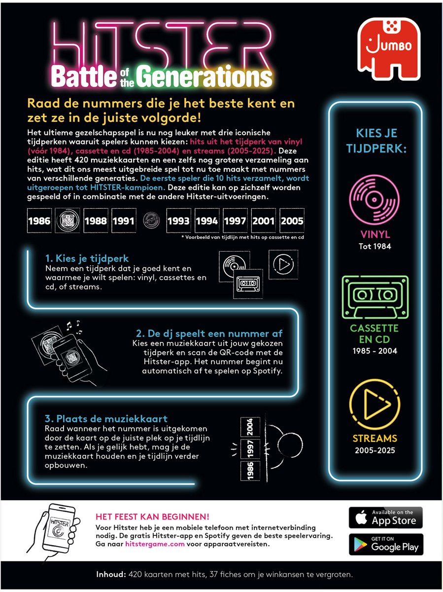 Hitster - Battle of the Generations - Nederlandstalig Partyspel - Actiespel - Muziekspel — afbeelding 5