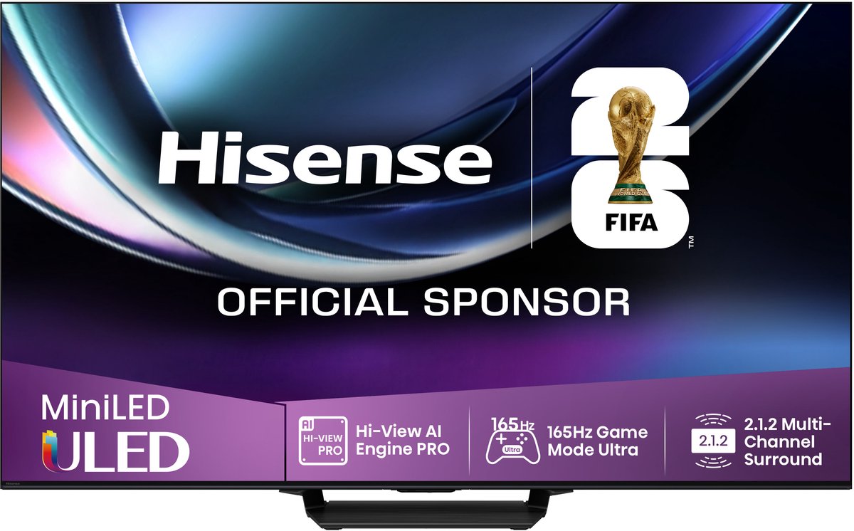 Hisense 85U7Q PRO 85 inch 4K MiniLED TV - Hisense - €1.799,00
