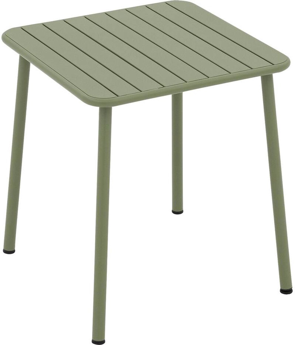 Goossens Tuintafel Verge - Metaal - groen - 70 x 75 x 70 cm