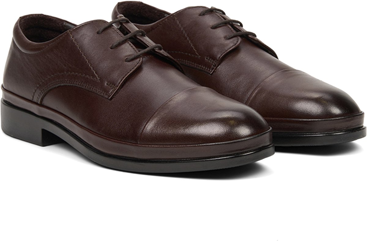 DESA COMFORT Lage schoen Leer Bruin Mannen Schoenpunt: Nez rond Maat: 42 EU
