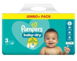 Pampers - Baby Dry - Maat 3 - Mega Pack - 98 stuks - 6/10 KG