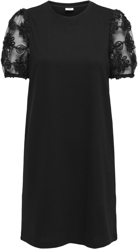 JDY - JDYFAIRVIEW LIFE S/S SWEAT DRESS JRS DIA - Dames - Mini robes