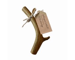 Hertengewei hond 100% natuurlijk, hondensnack, hondenbot - maat L (150–218 gram)