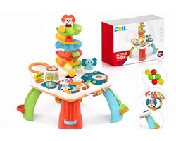 COIL Activiteitentafel Baby 5-in-1 met Ballenbaan & Muziek – Educatief Speelgoed – Vanaf 18 Maanden