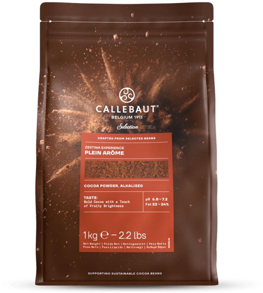 Callebaut Plein Arôme Cocoa Poeder - 1kg - 100% Pure Cacao
