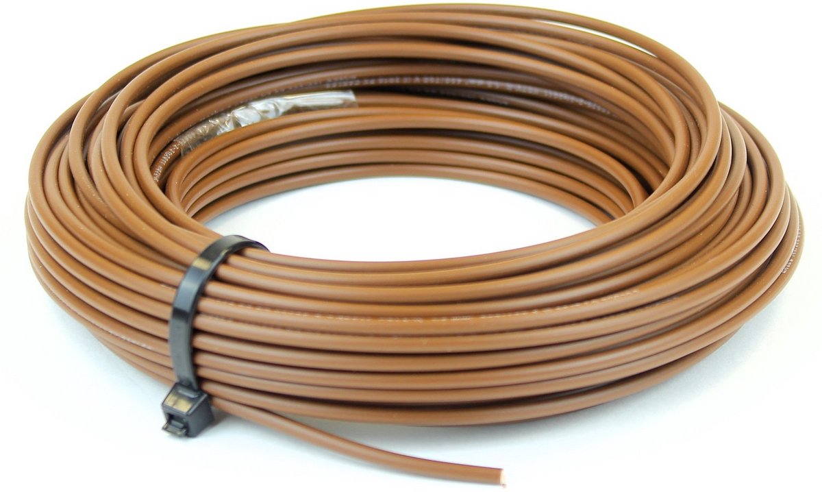 Enkeladerige Installatiekabel 2,5 mm² Bruin - 10 Meter