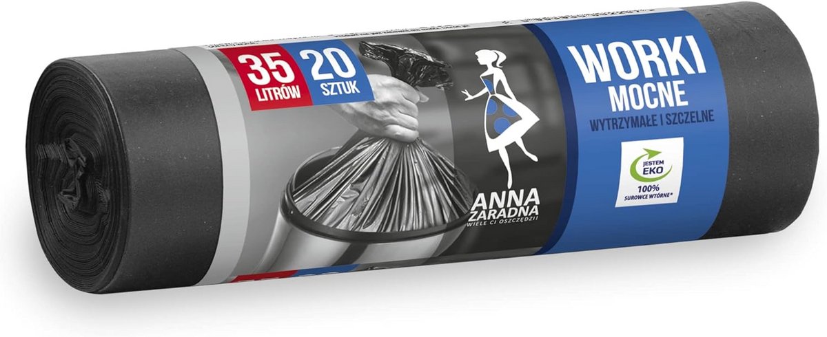 Sterke Vuilniszakken 35L met Sterrenlasbodem 20 Stuks