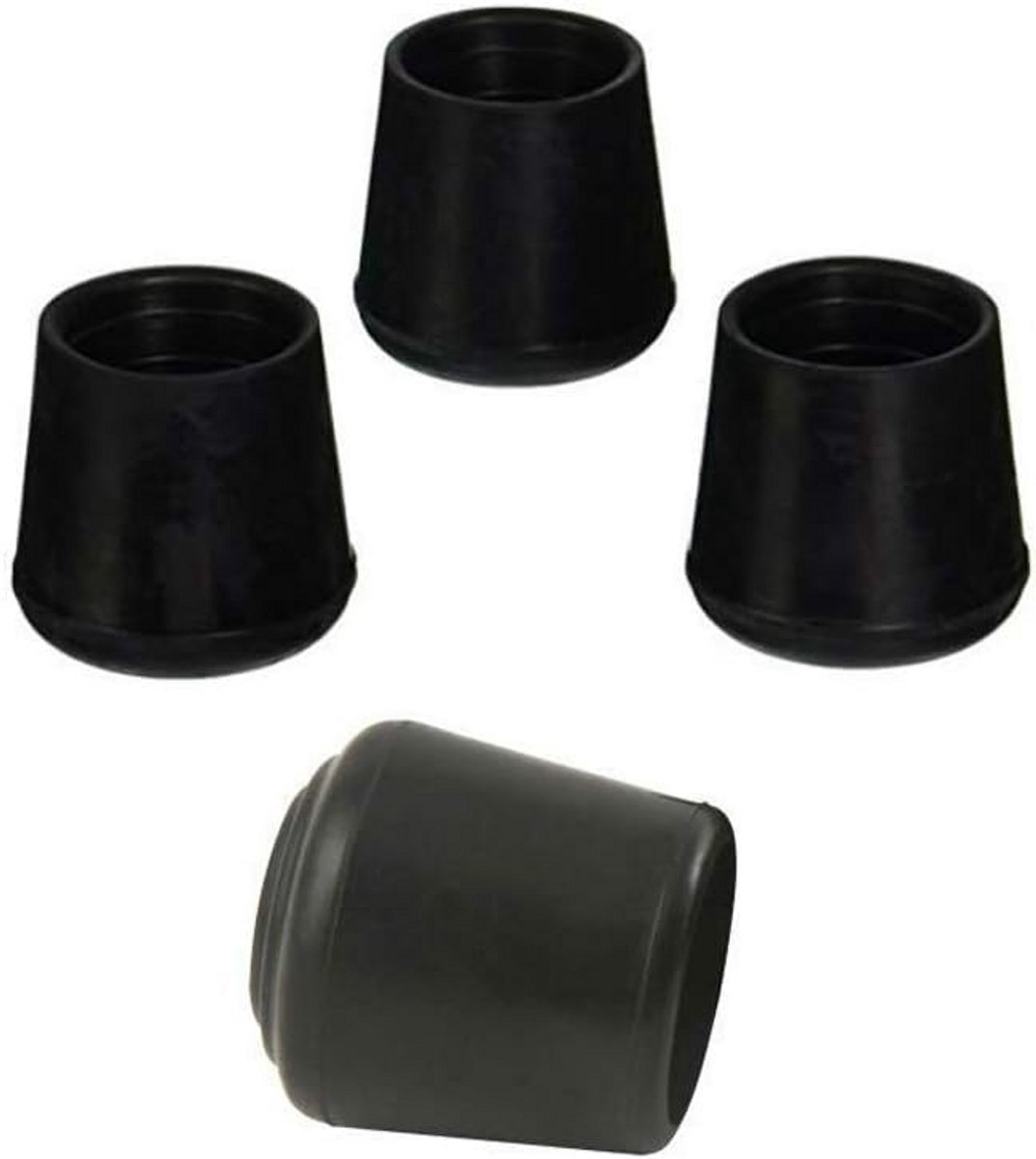 8x Stuks Rubberen Pootdoppen voor Stoelen en Tafels | Antislip & Krasvrij