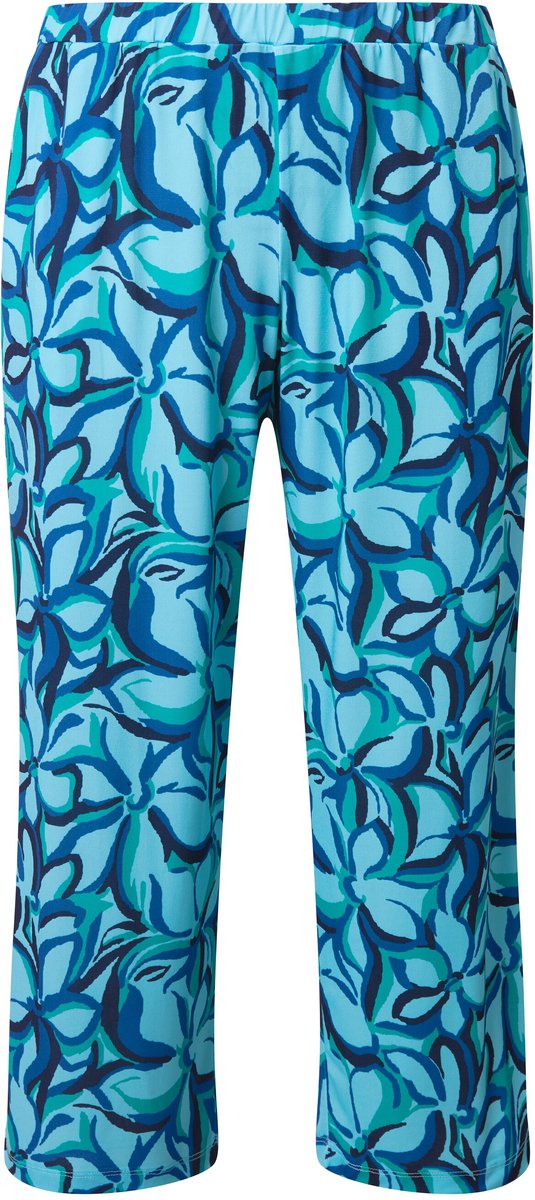 Ulla Popken - Dames - 7/8-broek van jersey - Marine - Maat 66+