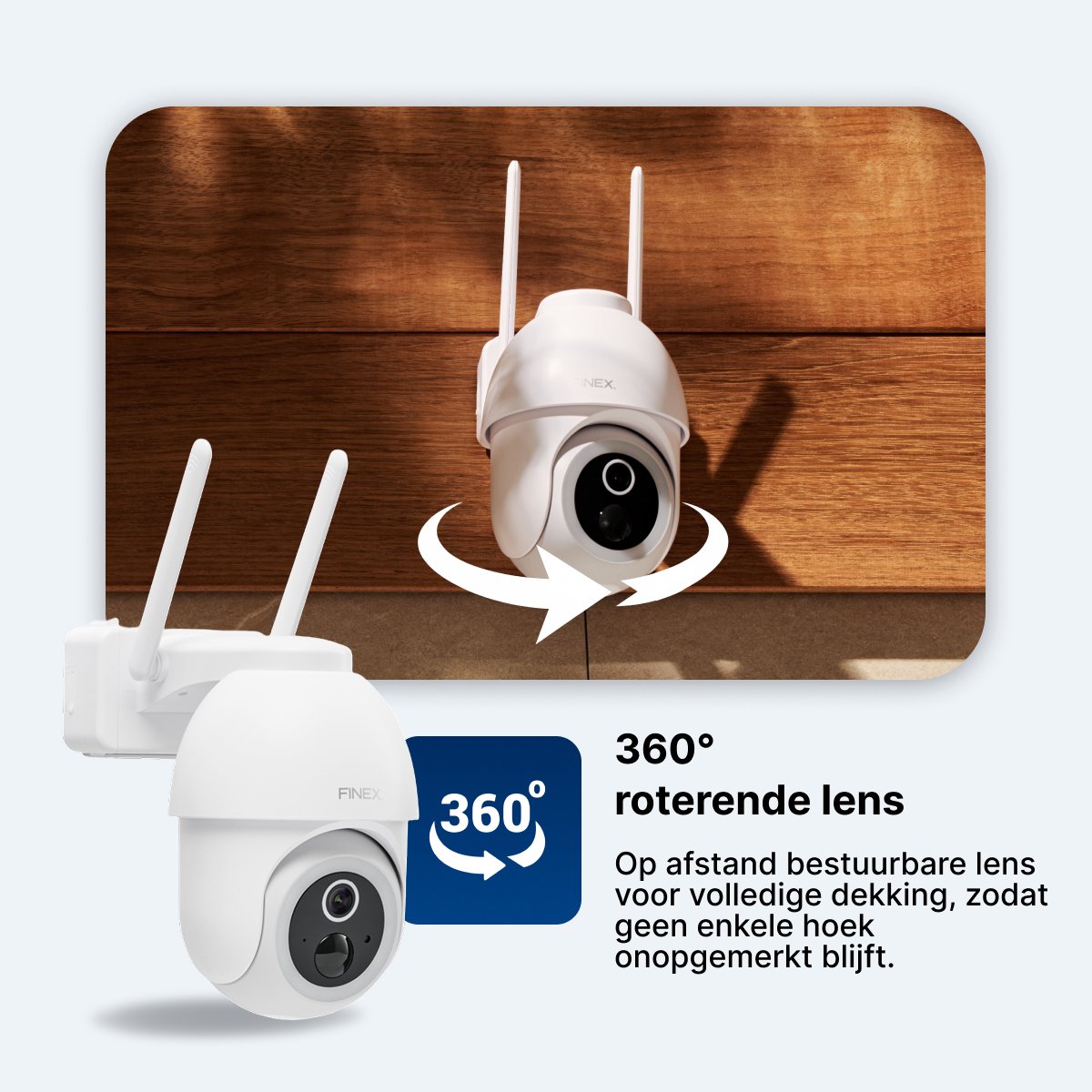 FinexHome Vision Beveiligingscamera 4K Ultra HD met Kleur Nachtzicht - afbeelding 3