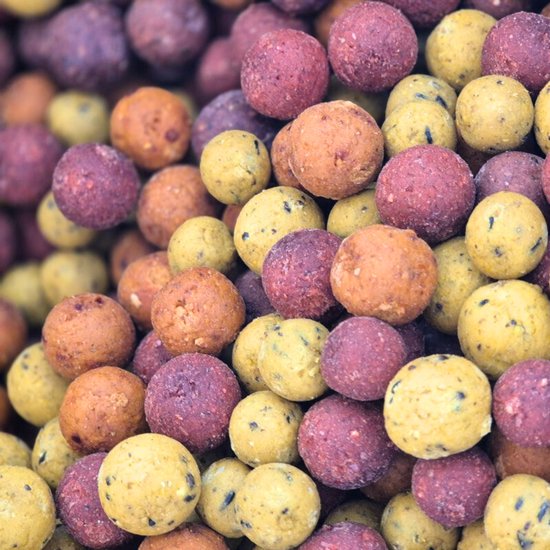 HQ Voerboilies Mix - 2kg - 15mm - Readymade - Verschillende kleuren en smaken - Karper Boilies - Lokvoer van Merkloos — afbeelding 2