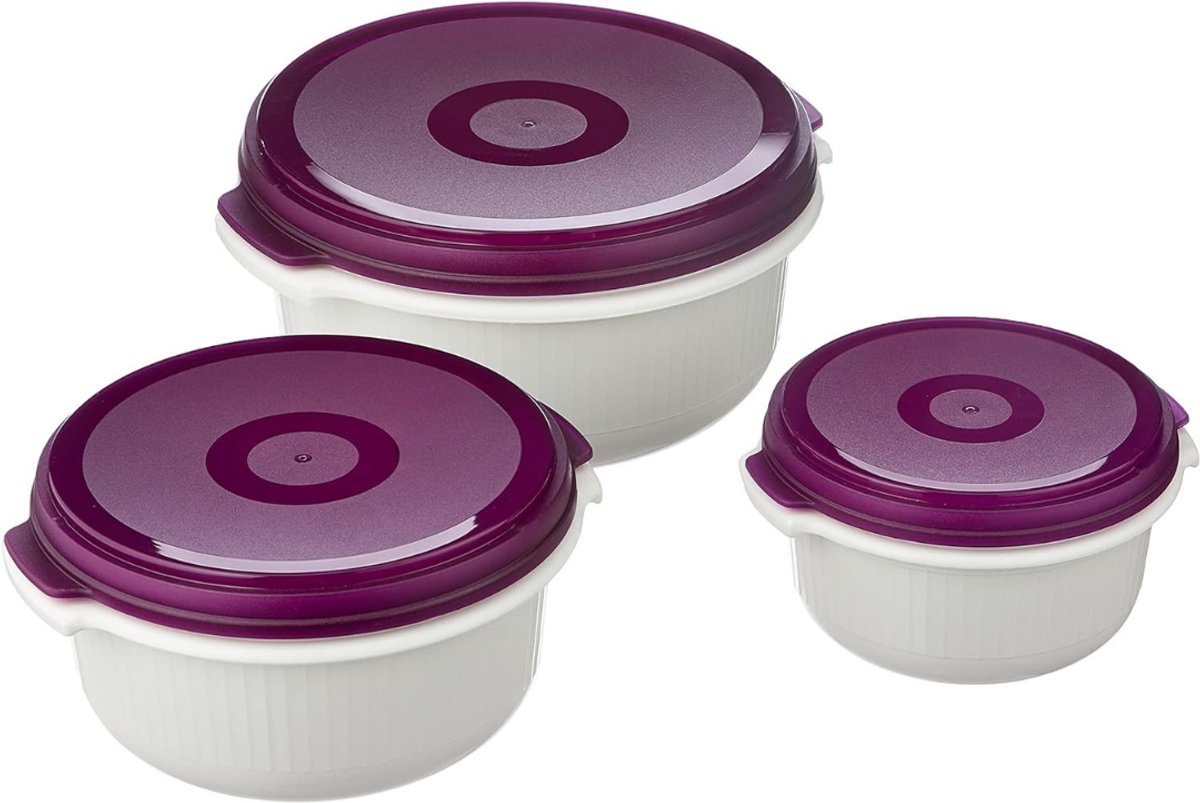 SCH® Magnetron Bakjes met Deksel - Bakjes met Deksel - Paars - 25cm x 24cm x 12cm