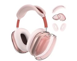Beschermset voor Apple AirPods Max - 3-delige Set - Hoofdband Cover, Oorkap Beschermers & Reishoes - Siliconen & Hardcase - Roze