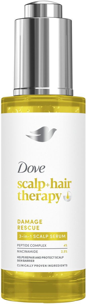 DOVE Scalp + Hair Therapy Serum - Damage Rescue - haarserum met 3 voordelen in 1 - 45 ml