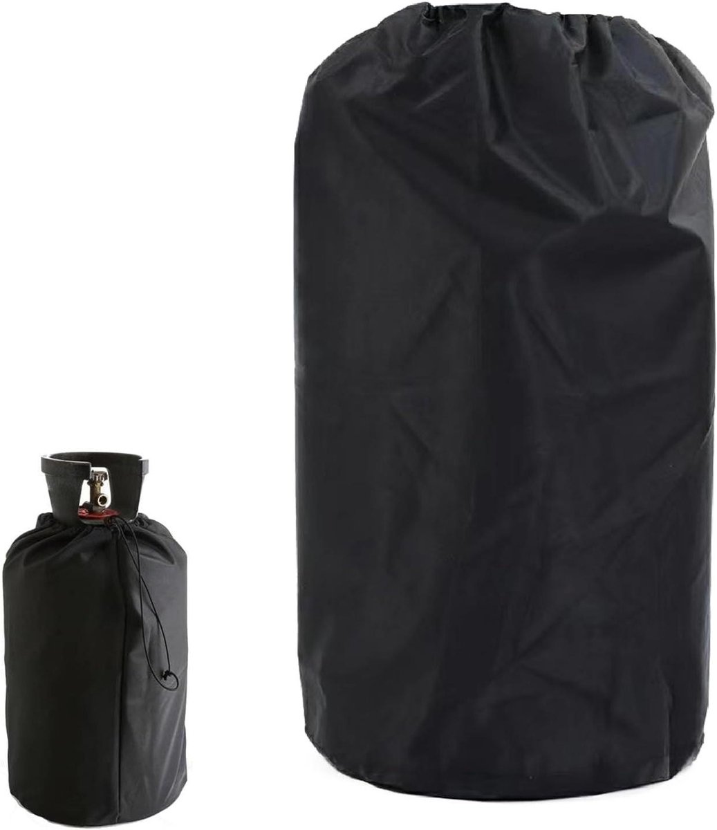 Gasflesbeschermhoes voor propaangastank, waterdicht met trekkoord - 31 x 59 cm.