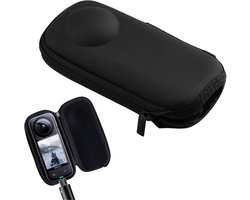 Kleine Draagtas PU Hard Shell voor Action Camera, Zwarte Draagtas voor 360° Camera, Beschermende Reistas voor compacte camera's