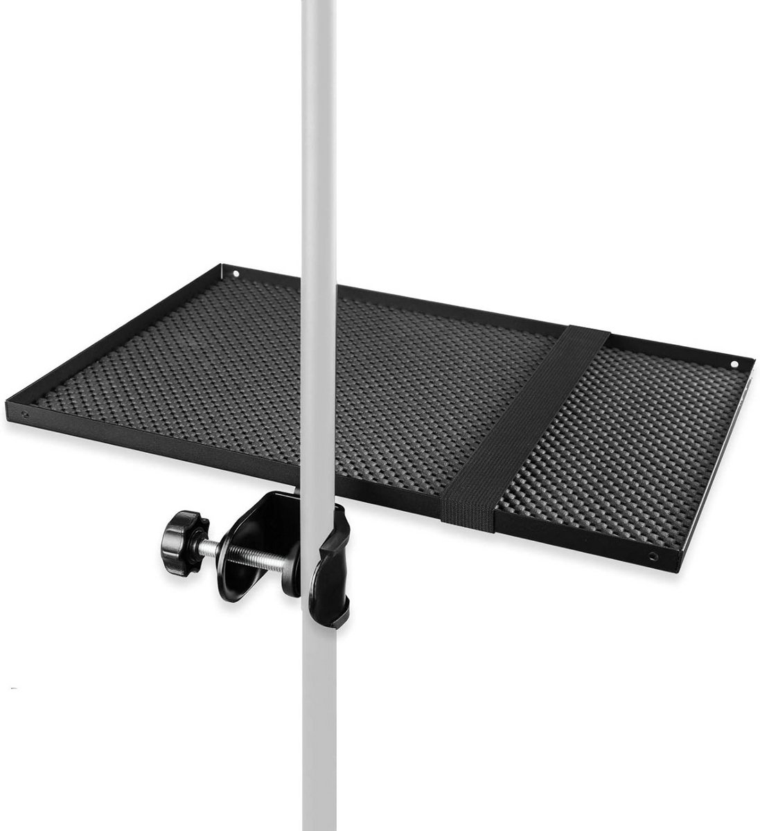 Microfoonlade voor podium en opname - houder voor accessoires - 13" x 9" - zwart