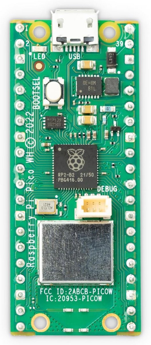 Raspberry Pi Pico WH - Microcontroller board met ingebouwde headers