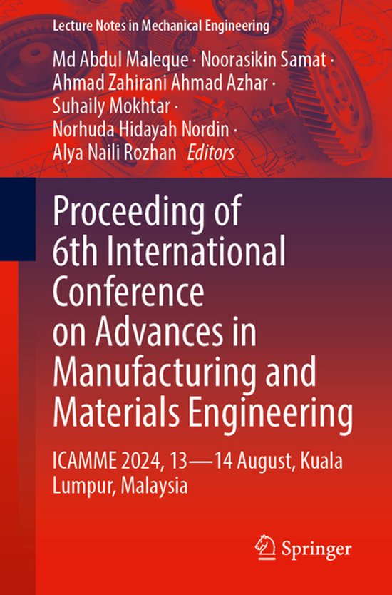 Lecture Notes in Mechanical Engineering- Proceeding of 6th I ... - cover